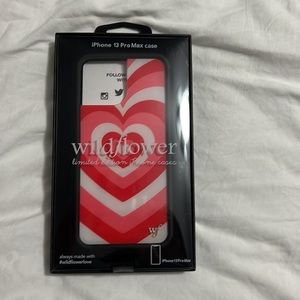 iPhone 13 Pro Max Peppermint Love Latte wildflower case